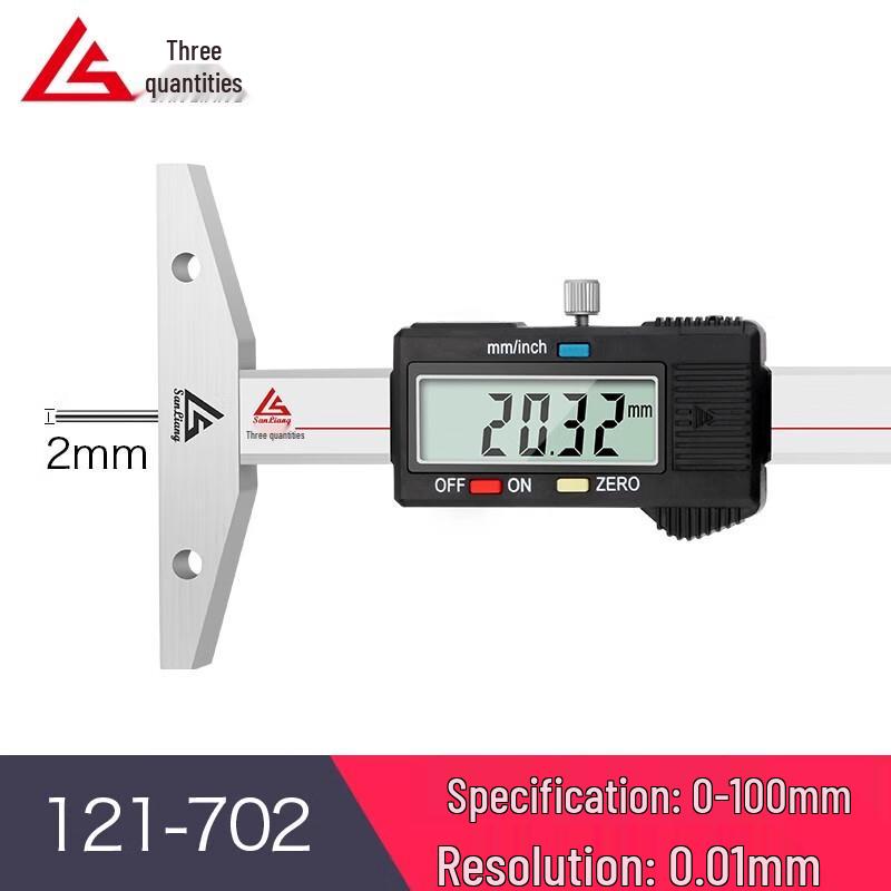 Sanliang Digital Slender Rod Depth Gauge