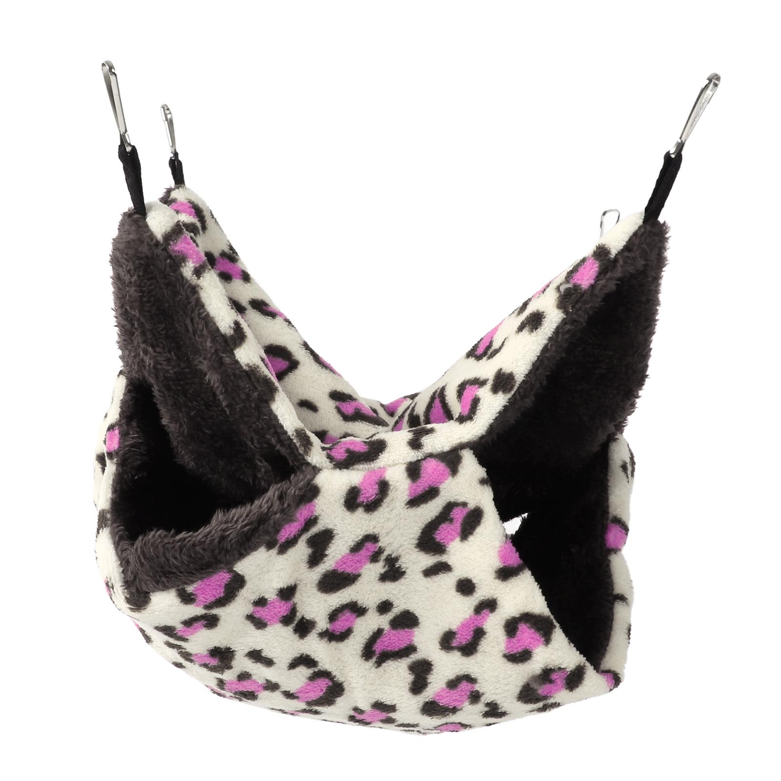 

Small Pet Cage Hammock Double Layer Sugar Glider Hammock Bed for Chinchilla Parrot Guinea Pig Ferret Squirrel M 35x27x20cm / 13.78x10.63x7.87in