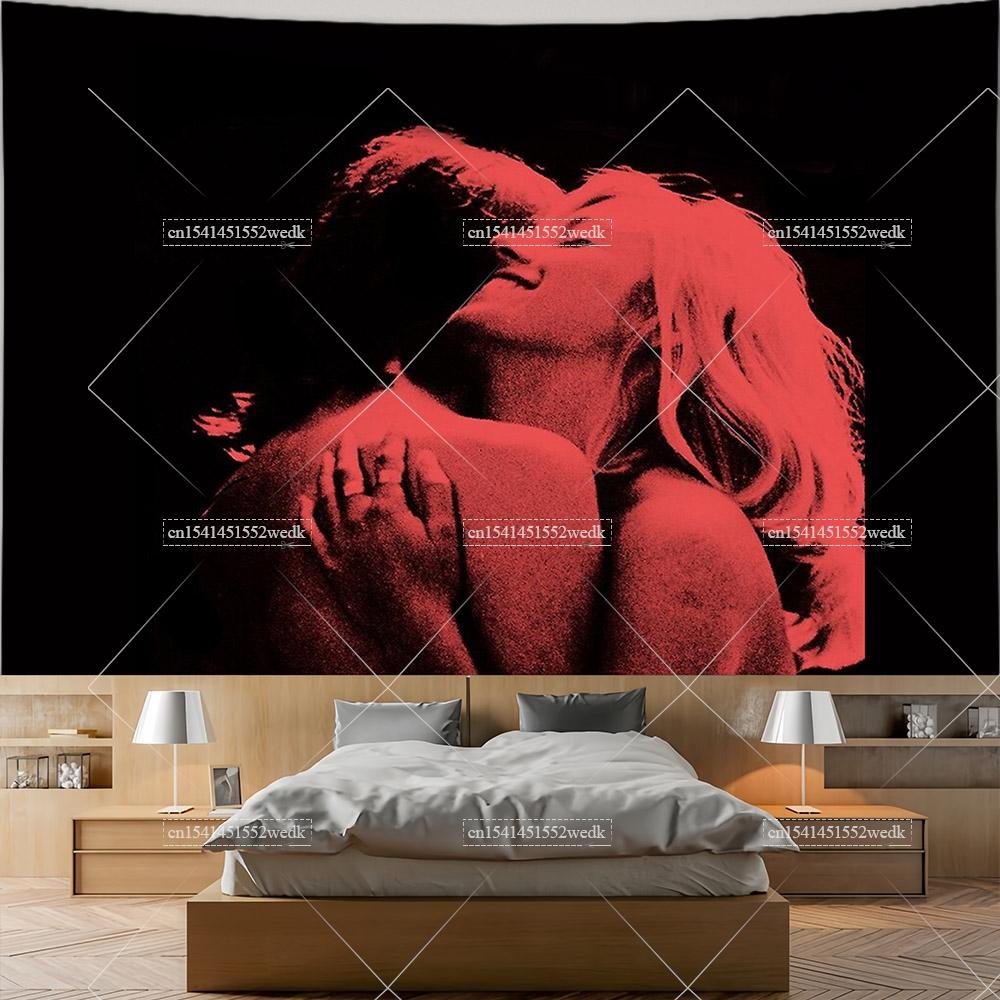 Lovers Rock TV Girl Albums Posters Wall Hanging Tapestry Hippie Tapestrys Room Decor Aesthetic Tapestries College Party Backdrop