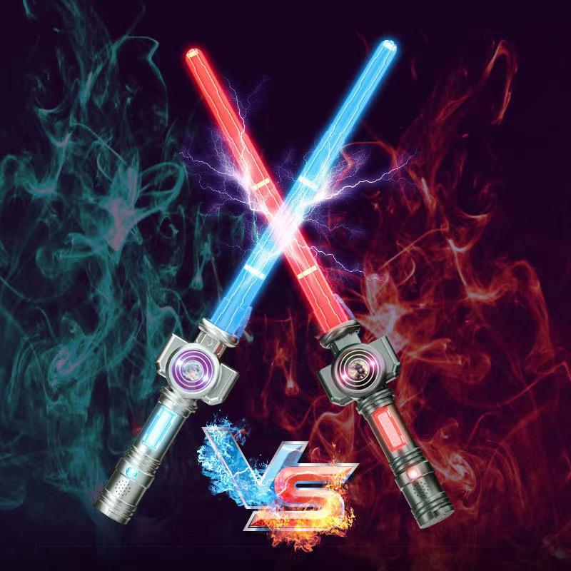 Telescopic Glowing Lightsaber Toy - Mythical Beast Design for Kids