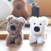 Miniature Highland West Dog Plush Keychain Bag Pendant Pp Cotton Toys Plush