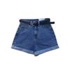 Chice Damen Koreanische High-Waist Lockere Jeans-Shorts - Lässiger Weiter Bein Sommer Stil