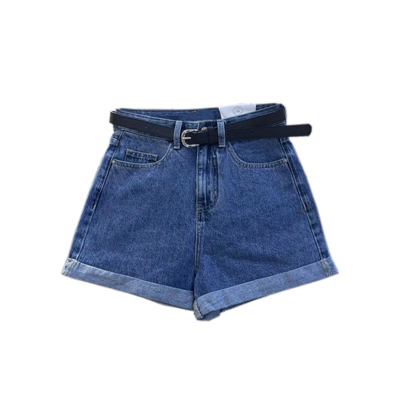 Chice Damen Koreanische High-Waist Lockere Jeans-Shorts - Lässiger Weiter Bein Sommer Stil