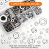 900-Piece 304 Stainless Steel Flat Washer Set M2-M12