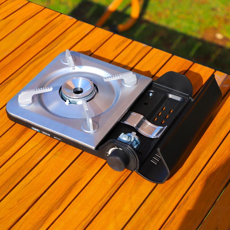 Portable Outdoor Cassette Stove Butane Gas Stove For  Pot Bbq Camping Cooking Lightweight Compact Design Portable Gas Stove