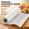 Backpapier Rolle, Weiß 30cm x 5m Antihaft Fettabweisend Backunterlage für Backbleche, Kekse, Brot und Lebensmittelzubereitung