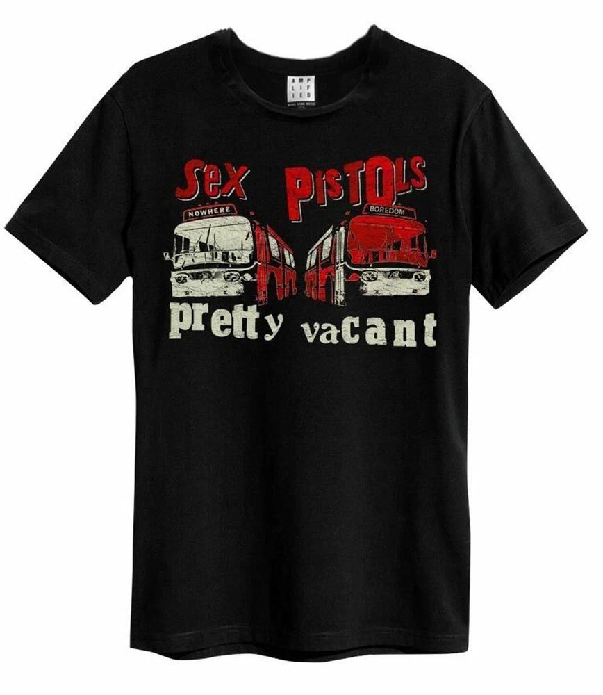 Amplified Sex Pistols Pretty Vacant Unisexs Black T Shirt Sex Pistols Classic Tee S