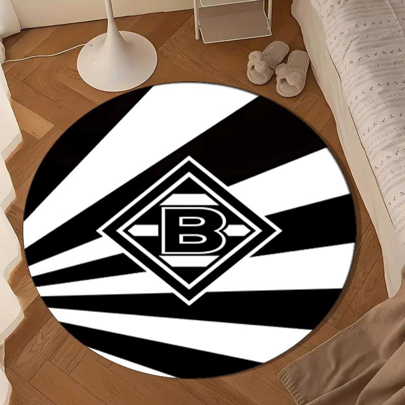 Monchengladbach Emblem Round Mat Home Decor, Chair Rug For livingroom,Bedroom, Doormat Home Decor Birthday Gift Christmas Gifts