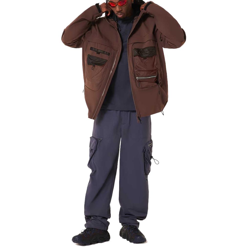 Oakley Jackets Men's Cocoa Brown Hooded Moderate Soft Shell FOA407693-33U