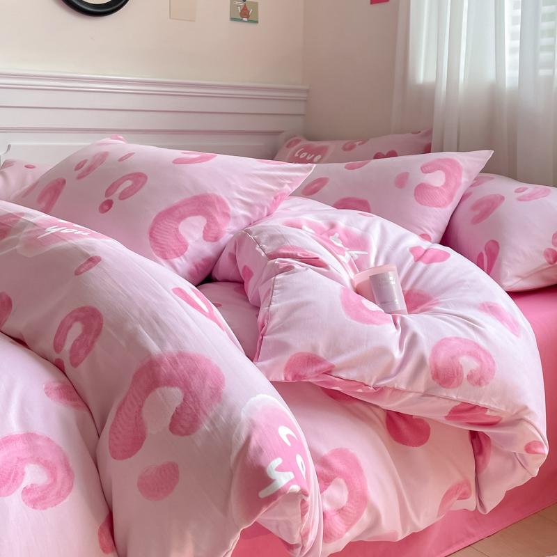 Cartoon Dinosaur Kids Duvet Cover 4Pcs Bedding Set Cute Dino Quilt Cover Polyester Comforter Cover 1 Flat Sheet 2 Pillow Shams