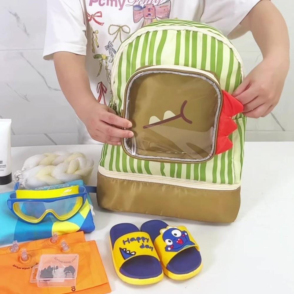Dry Wet Separation Swimsuit Storage Bag Cute Shape Portable Beach Backpack  Kids
