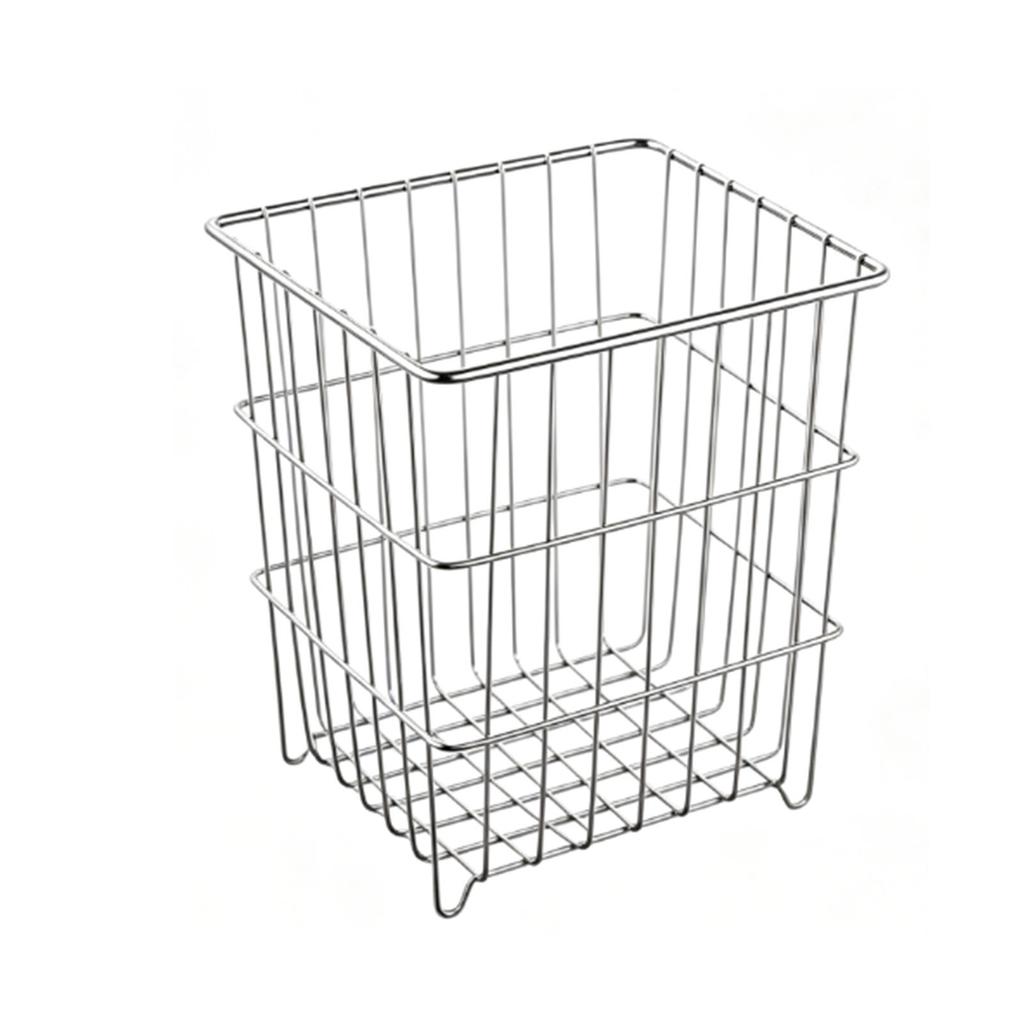 Wire Basket Multifunctional 304 Stainless Steel Wire Food Storage Organizer for Fruits Vegetables Snacks Seasonings M