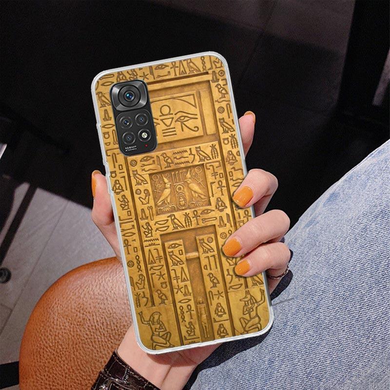 Egypt Nefertiti Anubis Ankh Pharaoh Phnoe Case for Phnoe Case for Xiaomi Redmi Note 15 14 14S 13 Pro Plus 12 12S 11S 11E 10S 10