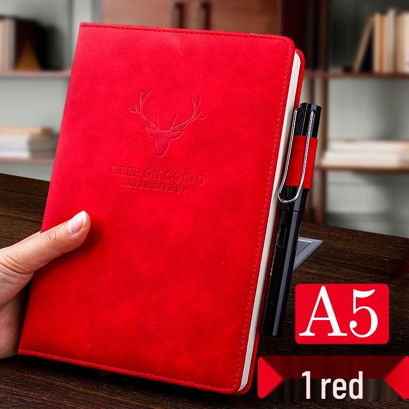 Extra Thick Magnetic Leather Business Notebook with Buckle