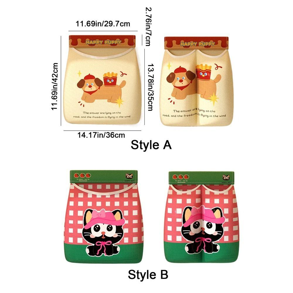 2Pcs Large Capacity Garbage Bag Holder Self Adhesive Underwear Socks Storage Bag  Kitchen
