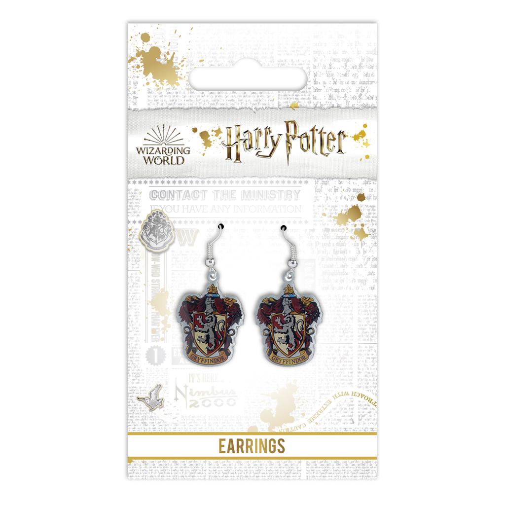 Harry Potter Gryffindor Crest Drop Earrings