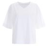 Shop   Women V Neck 5 sleeVe Loose FiT 100  CoTTon Bio Washing Daily T shirT Org