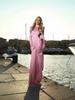 2026 European Elegant Backless High Neck Slim Long Sleeve Dress