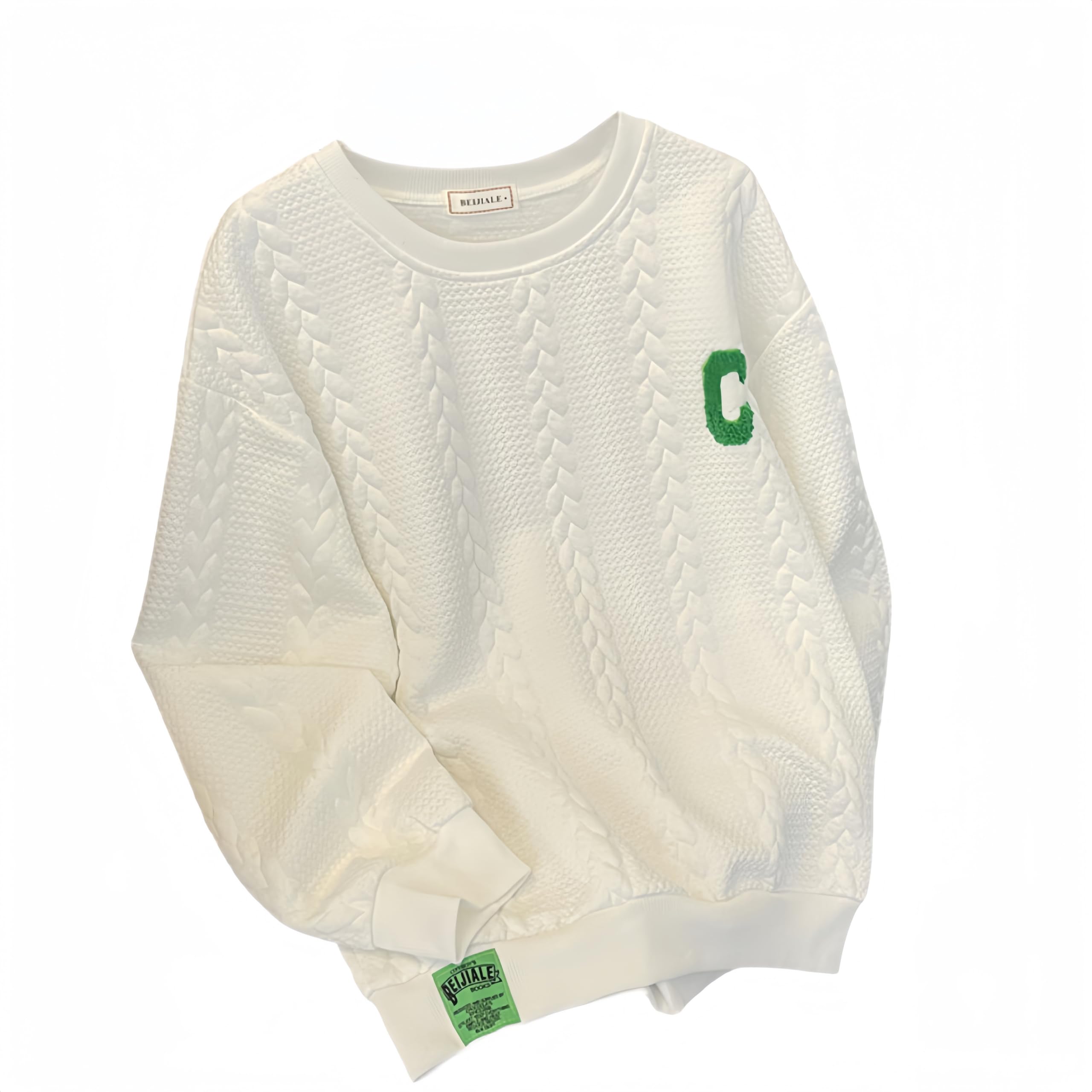 

Safulsey Oversized Sweatshirt with Long Loose Plus Crew Korean Perfect for Commuting Women s Logo, Lightweight, Sleeves, Fit, Sizes, Stylish, Neck, чёрный