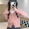 Polo Kragen Strickjacke Pullover Frauen Herbst 2023 Schlank Solide Unregelmäßige Langarm Doppel Zip Pullover Strickjacke Weibliche Top