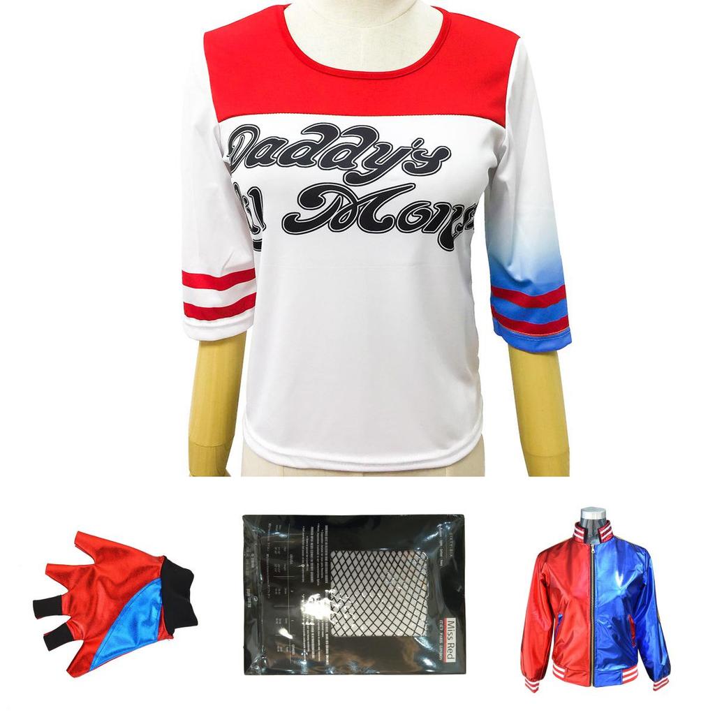 Costume Cosplay Anime Gioco Caldo Outfit Ispirato a Harley Quinn Per Donne