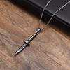 Vnox Cool Punk Necklaces for Men,Hip Hop Stainless Steel Stiletto Pendant Male Collar Gift Jewelry