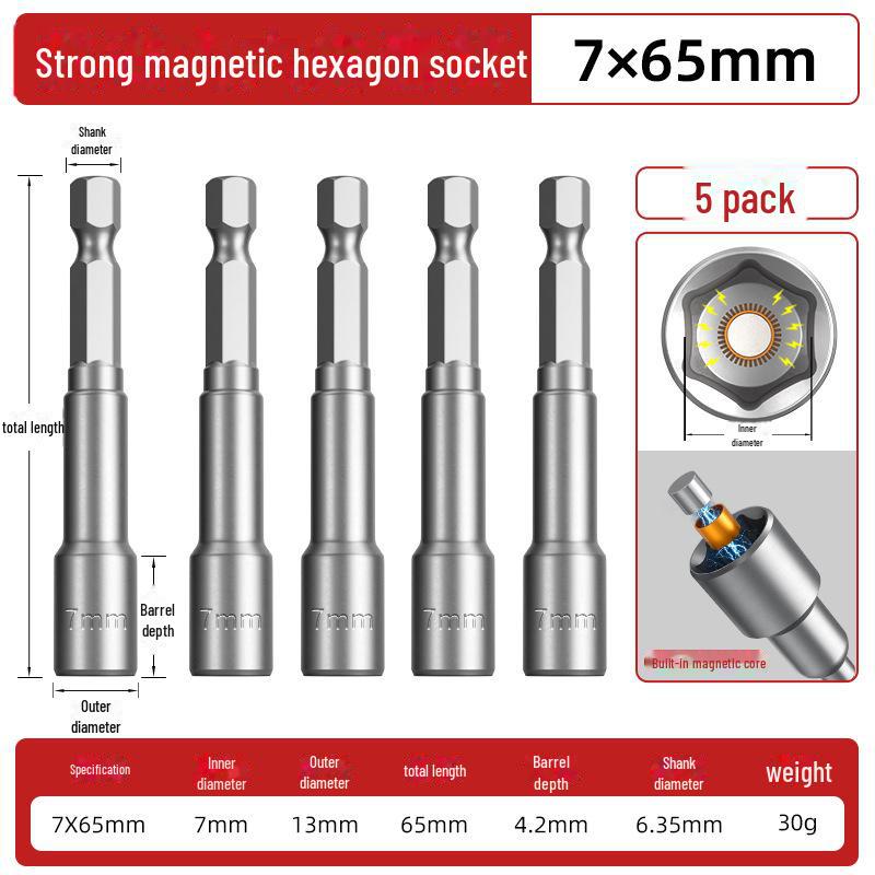 Dane Tools Magnetischer Inbusschlüssel und selbstschneidender Schraubendreher-Bohrersatz