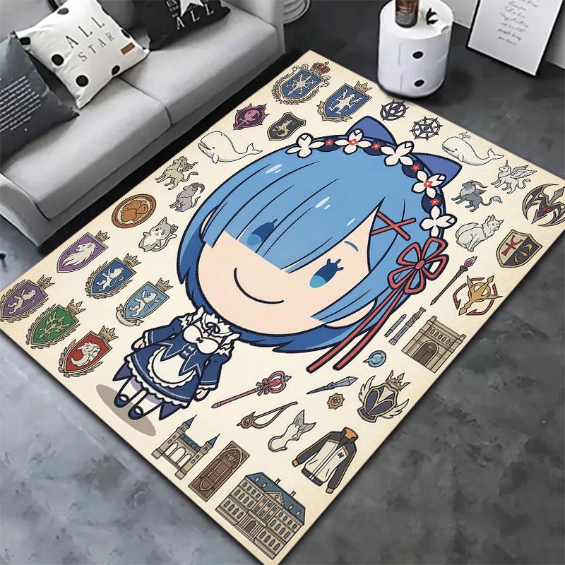 Re Zero Carpet Rug For Living Room Bedroom Home Sofa Decoration Kids Play Nonslip Floor Mat