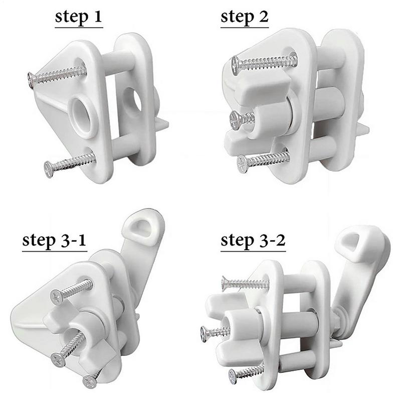 Boat Door Latch RV Pontoon Marine Gate Latch Fits Fits Leftor Right-Hinge Door Stainless Steel Screws Included Latch Replacement