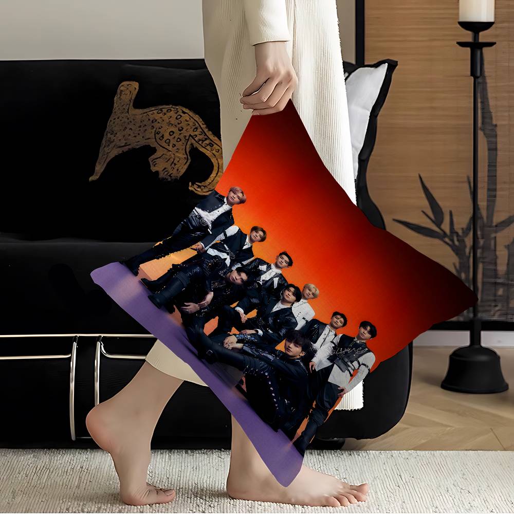 Pop Music Groups NNCT  Cushion Cover Pillowcase Upholstery Sofa Throw Pillow Home Decor Pillowcas