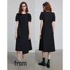Chuyu Women's Asymmetrical Puff Sleeve A-Line Dress