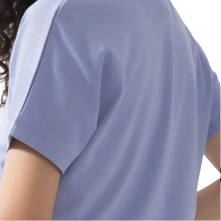 Nike Crop Tops Women's Light Purple Crew Neck Moderate CJ3764-569
