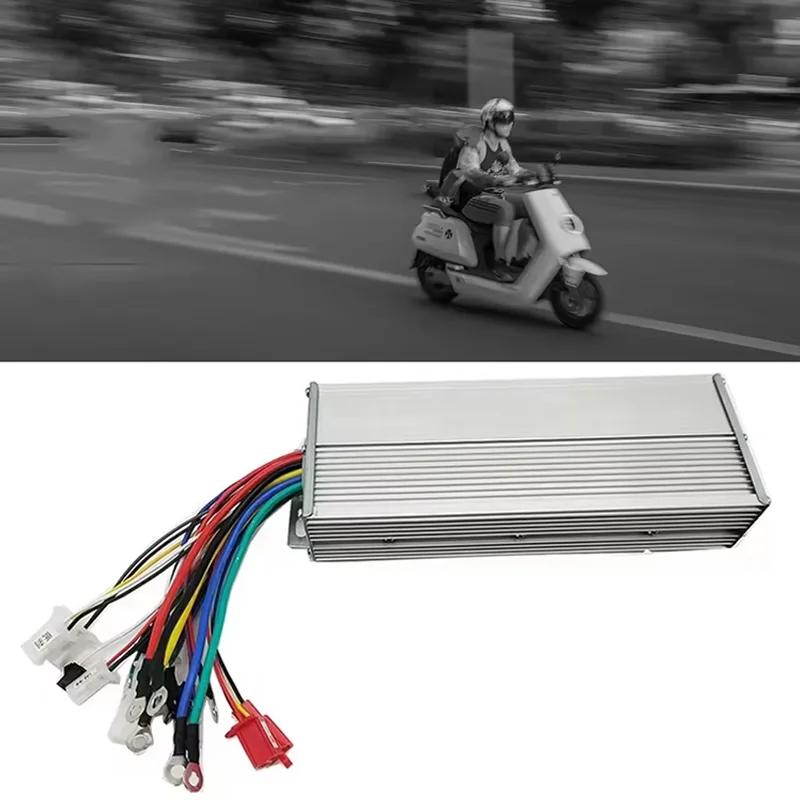 1Pcs 48V-60V- 64V 600W 1000W E- bicycle Square Wave Dual Mode Brushless Motor Controller With Self-learn Line for Scooter Ebike
