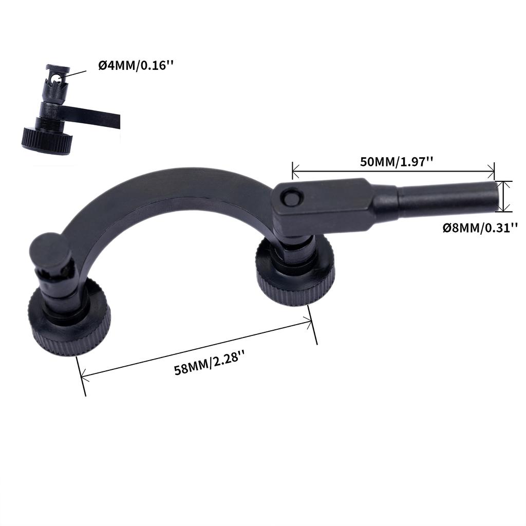 Test Indicator Holder for Dial Dial Gauge Connecting Curved Lever and Lever Gauges HFS(R) Gauges, Rods, Gauges, (8mm Diameter)