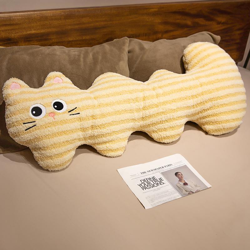 90/120CM Cute Soft Long Cat Pillow Plush Toys Stuffed Office Sleeping Cushion Bed Sleep Pillow Home Decor Gift Doll for Kids Gir