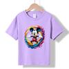 MC-36 MINISO 2026 Summer New Printed Cotton Round Neck T-shirt for Children Aged 1-16, Boys and Girls