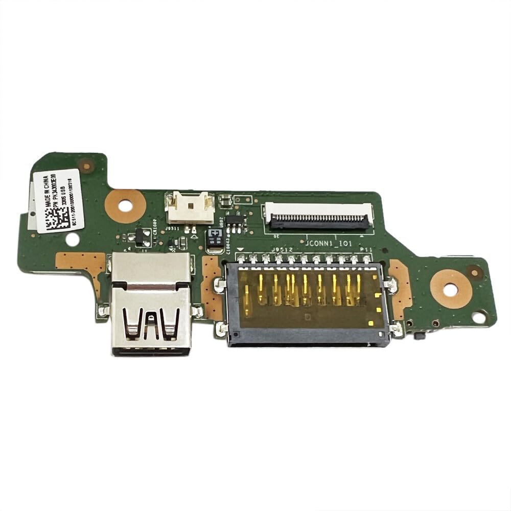 

HSSDTECH USB DC Power Jack Switch Button Board (5C50R07374) for Lenovo 330S-15IKB, 81F5, 330S-15AST, 81F9