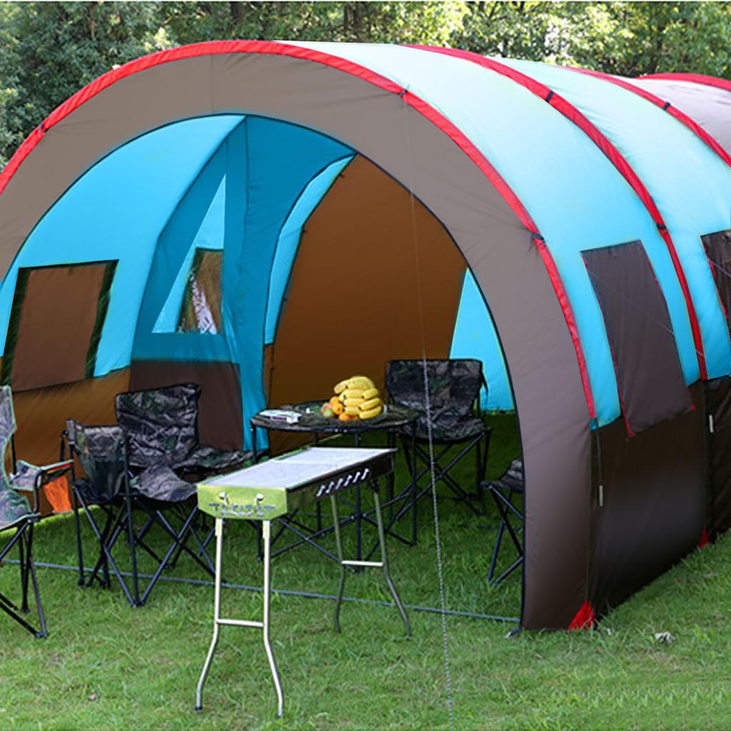 WTEMPO 8-10 People Waterproof Portable Travel Camping Hiking Double Layer Outdoor Tent