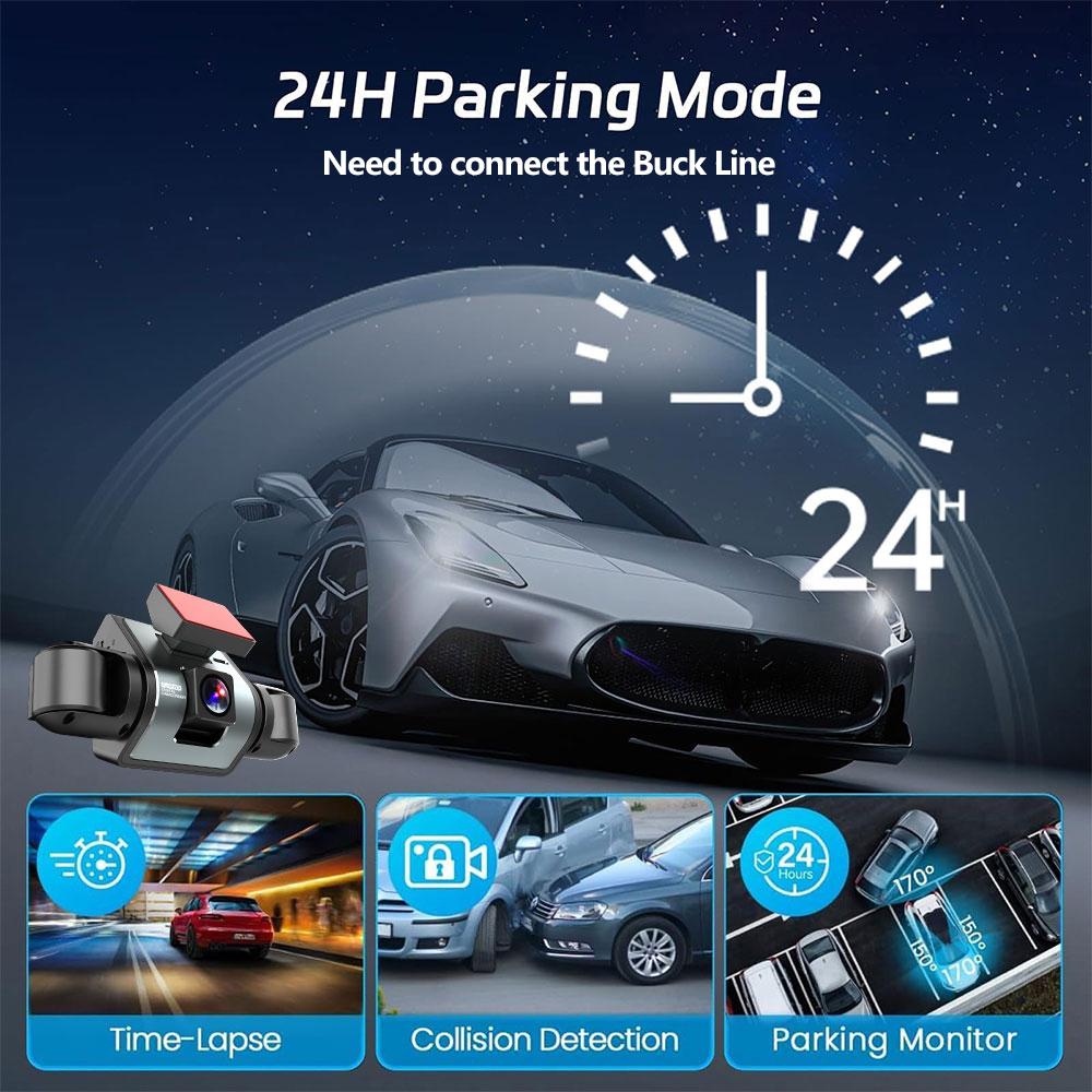 4-Channel 360 Degree Dash Cam For Cars WIFI APP Car DVR 1080P 4 Camera Lens Video Driver Recorder Rear View Camera Black Box