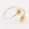 Hollow Flower Opening Cuff Bracelets Line Weave Circle Upper Arm Bracelet Armband Arm Chain  Girls