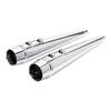 Motorcycle 4" Megaphone Tappered Slip On Dual Exhaust For Harley Road King Glide 1995-2016