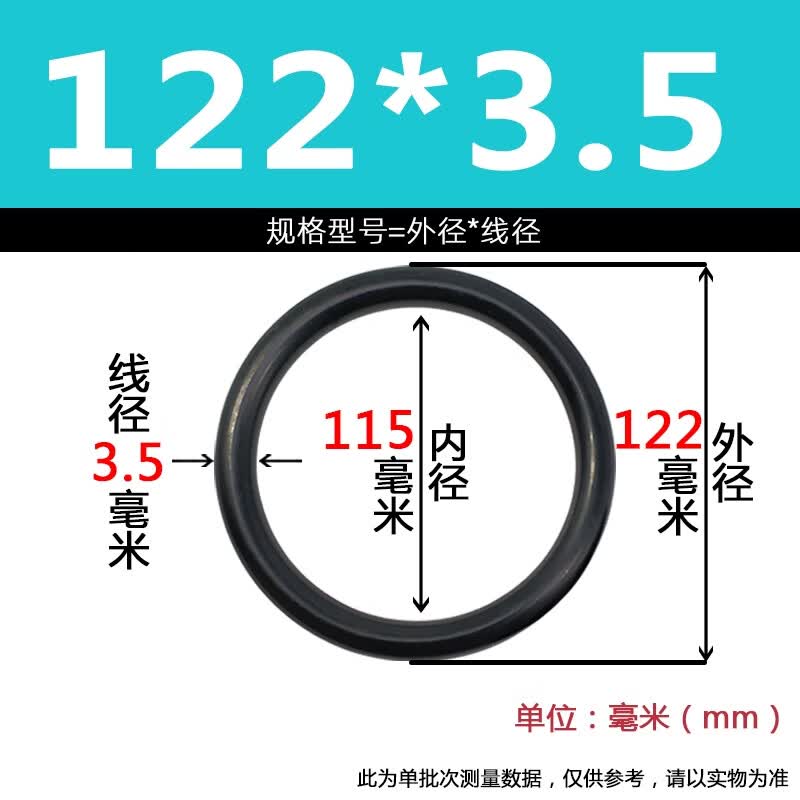 Tengkun Nitrile Rubber O-Ring Seal Gasket, 3.5mm Wire Diameter