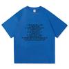 Charli Xcx Music Fashion Film List Tshirt Simple Letter Print Tshirt Unisex Fashion Cotton Casual Short Sleeve Unisex O Neck Top