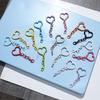 Heart Figure Eight Lobster Clasp Keychain DIY Beads Bag Pendant Accessories