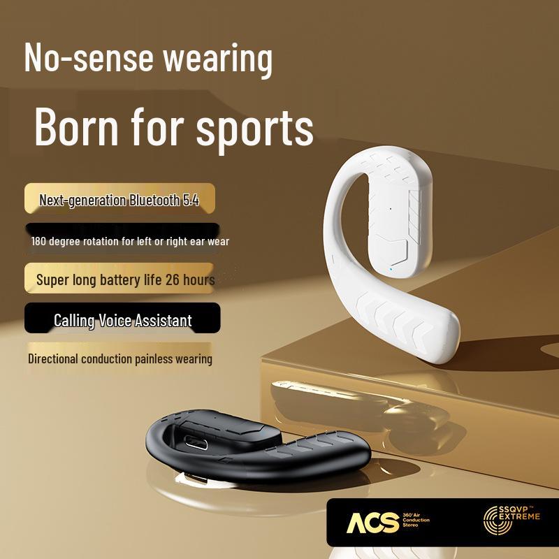 T30 Wireless Open-Ear Bluetooth Earbuds - Long Battery Life, Hi-Fi Sound, Comfortable Fit for Both Ears.