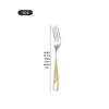 Cross 304 Stainless Steel Star Diamond Tableware Set: Steak Knife, Fork, Spoon, and Teaspoon for Home and Hotel Use