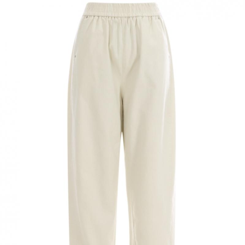 Shop   Women Diagonal Spring Loose Fit Cotton Stretch Pants 21ds Wpt 11807 Z