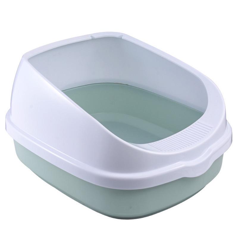 Large High Splash-proof Cat Litter Box With Shatterproof And Semi-enclosed Design