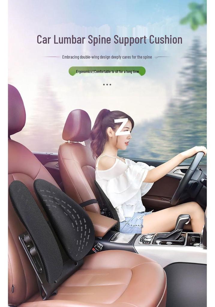 Ergonomic Lumbar Support Cushion for Car and Office