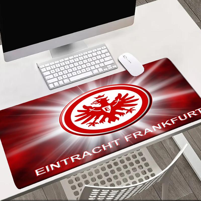 Flaming Heart Frankfurt Emblem Mouse pad Office Desk Mat, Gaming Mouse Pad Mousepad, keyboard pad,Heavy-Duty Non-Slip Rubber Backing, Gift